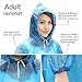 8 Pack Disposable Rain Ponchos with Hood Sleeve,4 Pack Adult Ponchos 4 Pack Kids Ponchos for Family Travel,Camping,Hiking,Fishing and Emergency,Thicker Material with 4 Colors