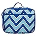 Wildkin Kids Insulated Lunch Box – Durable and Reusable for School & Travel - Chevron Blue