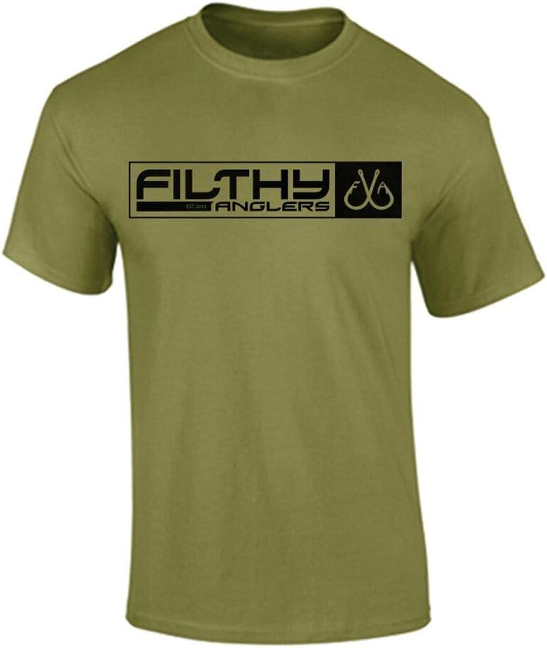 Men's Fishing T-Shirt American Military Flag - Multiple Colors