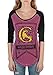 Harry Potter Gryffindor House Crest Flag Juniors 3/4 Sleeve Raglan T-Shirt (Medium)