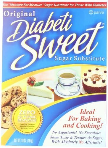 DiabetiSweet Sugar Substitute, Original, 16-Ounce Boxes by DiabetiSweet