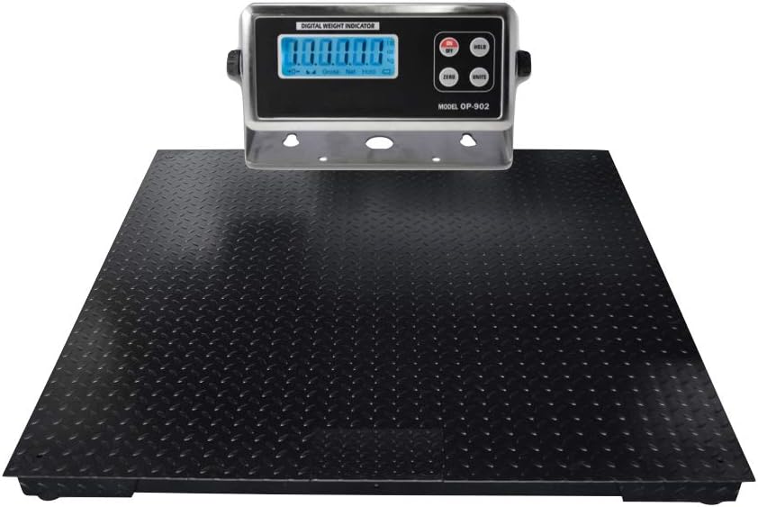 Optima Scales OP9164x45NN Heavy Duty Pallet Scale 4 x 4 ft, 5000 x 1 lb. Amazon.ca