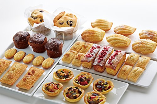 Lekue 9 Cavities Madeleines Multi Cavity Baking Mold, Red