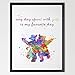 Dignovel Studios 8X10 Unframed Guitar Heart Vein Music Lover Musician Instrument Old School Watercolor Art Print Poster Wall Art Nursery Kids Office Home Decor DN609