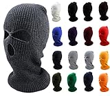 Enimay Three Hole Ski Snowboard Mask Winter Beanie Balaclavas (Many Colors Available)