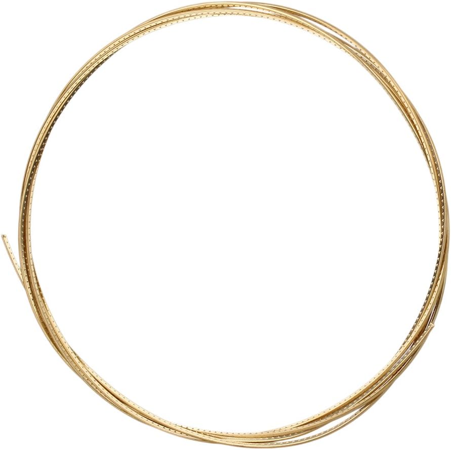 Yibuy 2.3mm Gold Brass 8 Feet Fretwire for Electric Guitar