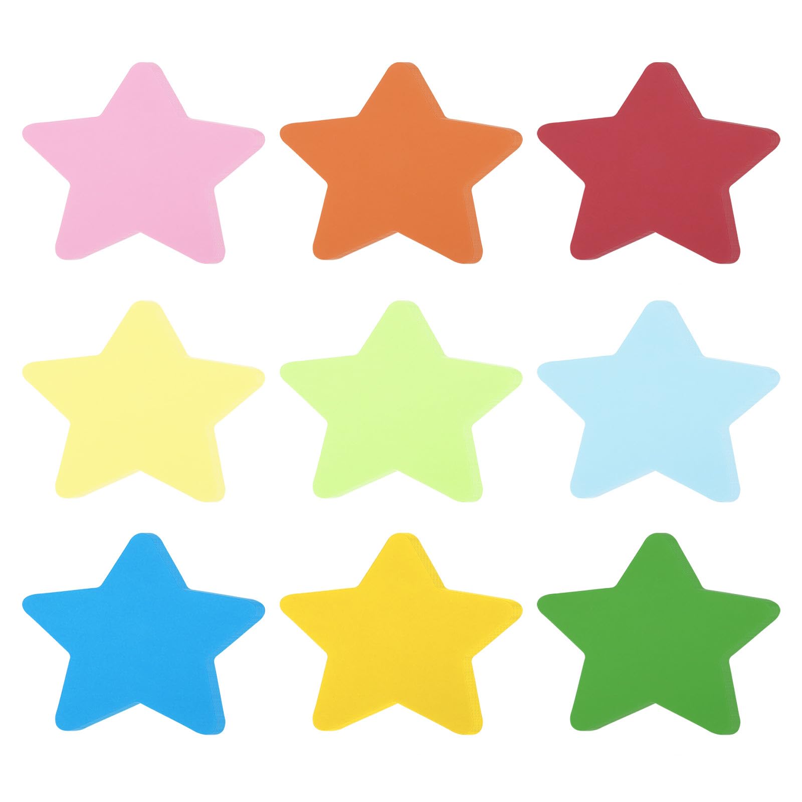 PATIKIL Star Cutouts, 72 Pack Paper Stars, Colorful Star Cutout for Classroom Decoration DIY Craft Project, Assorted Color