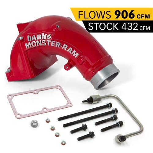 Banks 42788-PC Monster Intake System W/Fuel Line-2007.5-2018 Dodge/Ram 6.7L 3.5 Red
