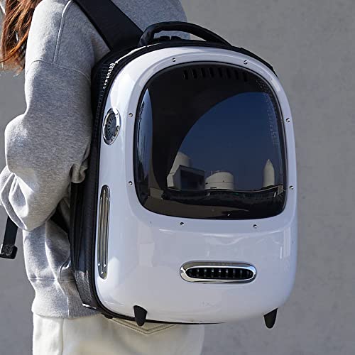PETKIT Ventilated Cat Backpack Carrier with Inbuilt Fan & Light, Comfortable Cat Dog Backpack