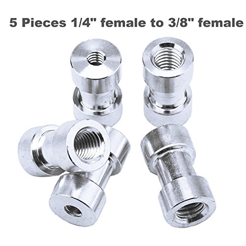 Sunmns 1/4 Inch and 3/8 Inch Converter Threaded Screws Adapter Mount