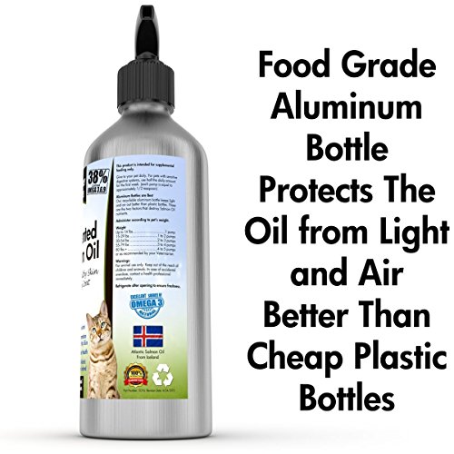 Salmon Fish Oil for Dogs & Cats Natural & Unscented Omega 3 Gives