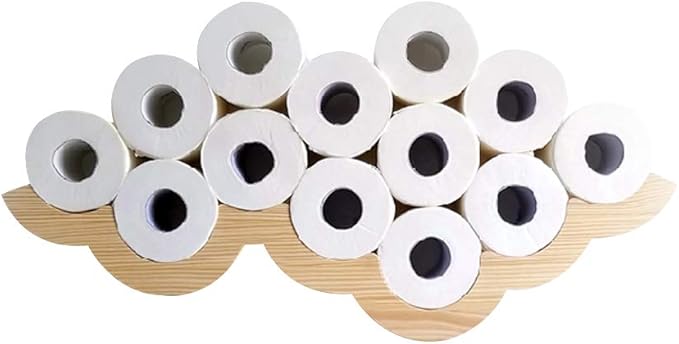 Amazon Co Jp Gecious Cloud トイレットペーパーホルダー 壁マウント 木製 Diy 工具 ガーデン