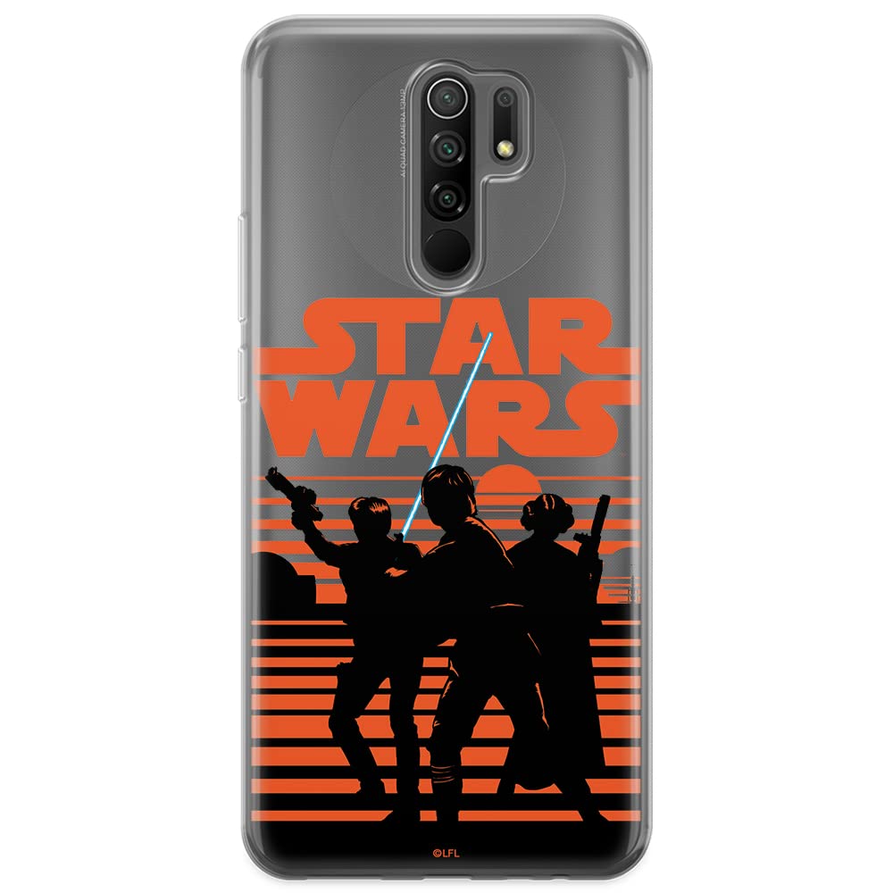 ERT GROUP mobile phone case for Xiaomi REDMI 9 original and officially Licensed Star Wars pattern 026 optimally adapted to the shape of the mobile phone, partially transparent