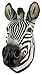 World Of Wonders African Zebra Head Mount Wall Statue Mini-Bust 9.25 in.
