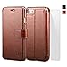 TANNC iPhone 8 Wallet Case, iPhone 7 Case, Flip Leather Phone Case [Screen Protector Included] [Card Slot] [Kickstand] - for iPhone 8 and iPhone 7 - Brown