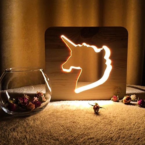 Nightlights for children.Table lamps for bedrooms. Bedroom baby night light. Modern nightlight bedside lighting. Nursery projector light kids gift (Alder, Unicorn)