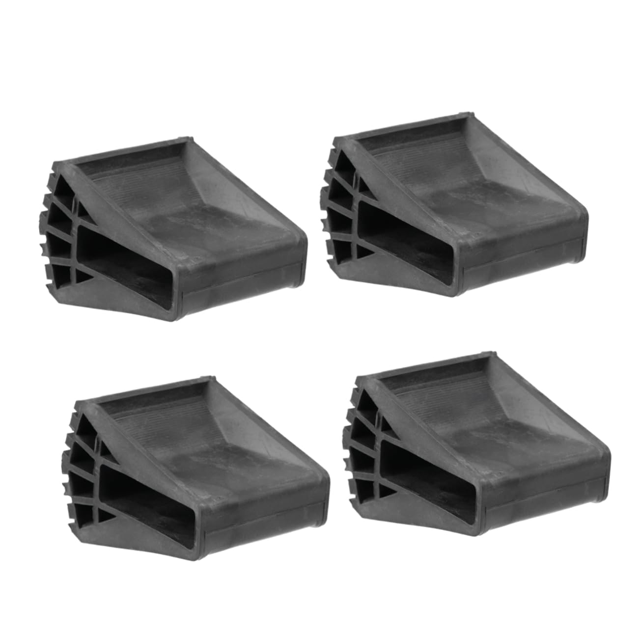 iplusmile Folding Ladder Feet Covers 3.35X3.35X2.56In Non-Slip Rubber Ladder Pads Durable Feet Protectors for Home and Diy Use