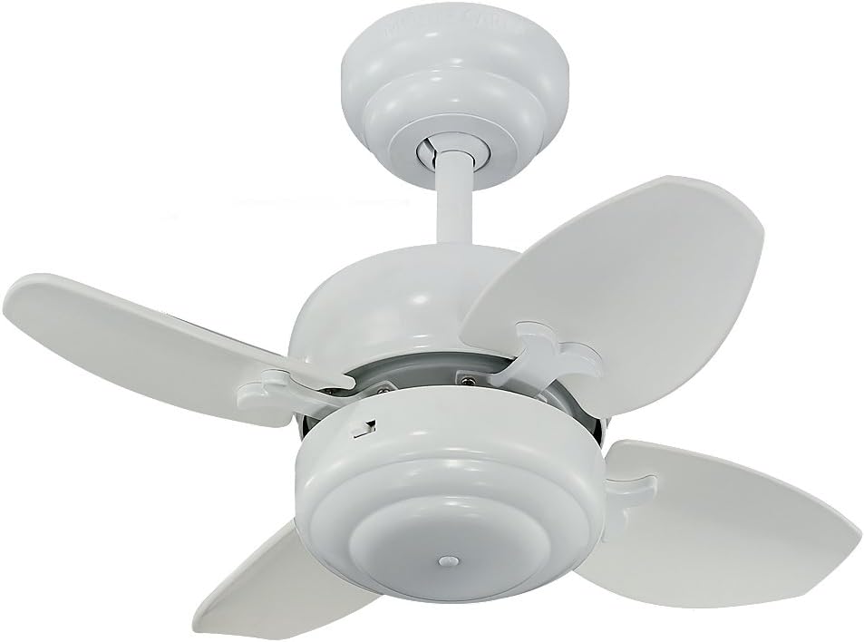 Monte Carlo 4mc20wh Mini 20 Ceiling Fan With Pull Chain For Small