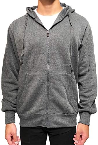 The North Pole Men’s Full Zip Fleece Hoodie Jacket