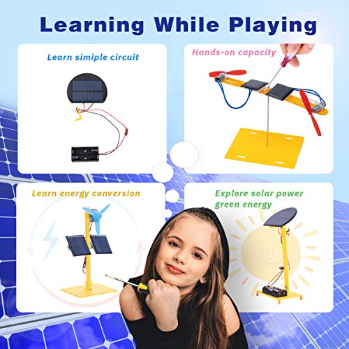 Giggleway Solar Power Science Kits for Kids, DIY Circuit Building Kids