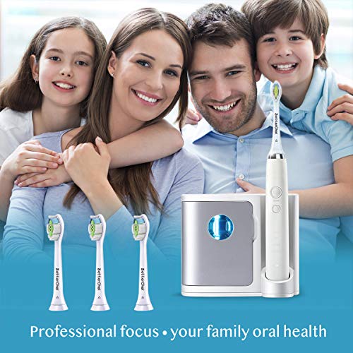 Compatible Philips Sonicare DiamondClean Replacement Toothbrush Heads, Brush Heads for Sonicare Electric Toothbrush,White 8 Count.Diamond-Shaped bristles.Premium Quality with Affordable Price. - Thumbnail 4