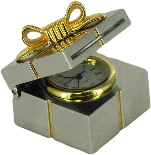 Miniature Gift Box Desk Clock Picture Frame