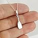 FashionJunkie4Life Sterling Silver Rowing Oar Pendant Necklace, 18