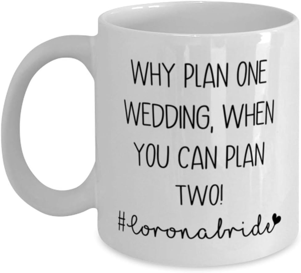 Amazon Com Wedding Postpone Gift Bride Postponed Wedding Delayed Wedding Gift Bride Gift For Postponed Wedding Quarantine Bride Kitchen Dining