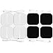 AUVON Latex-Free TENS Unit Electrode Pads (FDA 510K Cleared), 8-Pack Medical Grade 2 x 2 Reusable TENS Unit Patches with Industry Leading Self-Stick Performance and Non-Irritating Design