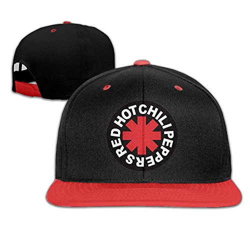 Ogbcom Red Hot Chili Peppers Logo RHCP Snapback Adjustable Hip Hop Baseball Cap/Hat For Unisex