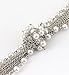 VK Accessories Long Knotted Pearl Necklace Boho Chain Y Shape Fashion Sweater Chain for Girl White
