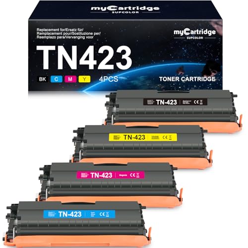 myCartridge SUPCOLOR TN423 MFC-L8690CDW Toner Compatible with Brother TN-423 TN423 for Brother MFC-L8690CDW MFC-L8900CDW HL-L8260CDW HL-L8360CDW DCP-L8410CDW MFC-L8690CDW Toner (4 Pack)