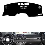 leather dash board cover mat Compatible with Mazda