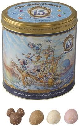 Amazon Co Jp ディズニーシー15周年 ミッキー フレンズ 缶入りアソーテッド チョコレートクランチ ザ イヤー オブ ウィッシュ クリスタル ウィッシュ ジャーニー Tds15th お土産 東京ディズニーシー限定 ホビー