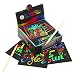 Jar Melo Scratch Off Rainbow Notes,130 Count, 2 Wooden Styluses, Scratch Art Paper for Kids Arts & Crafts Kits for Kids, Rainbow Scratch-Off Papers, Rainbow Holographic Mini Notes