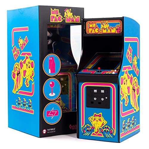 Quarter Arcades Official Ms. PACMan 1/4 Sized Mini Arcade by