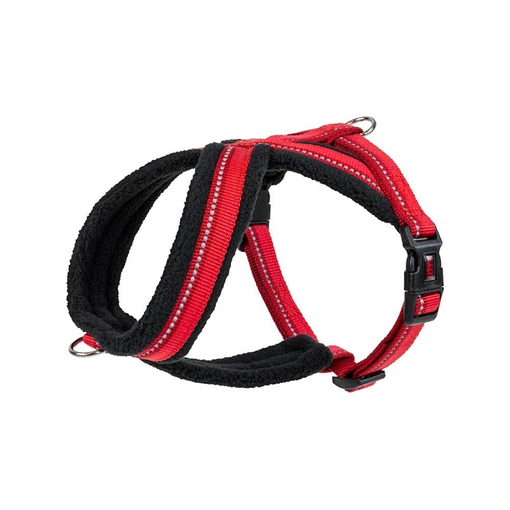 Halti Comfy Harness - Lightweight, Fleece-Lined, Reflective and Adjustable Dog Harness, Front & Back Ring for a Dog Lead, Great for Puppy Walks (Size Small)