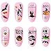10 Sheets Halloween Art Nail Foil Transfer Stickers, Nail Decals Transfer Foil Box, DIY Decoration for Women and Kids, 10 Colors (Halloween Patterns)
