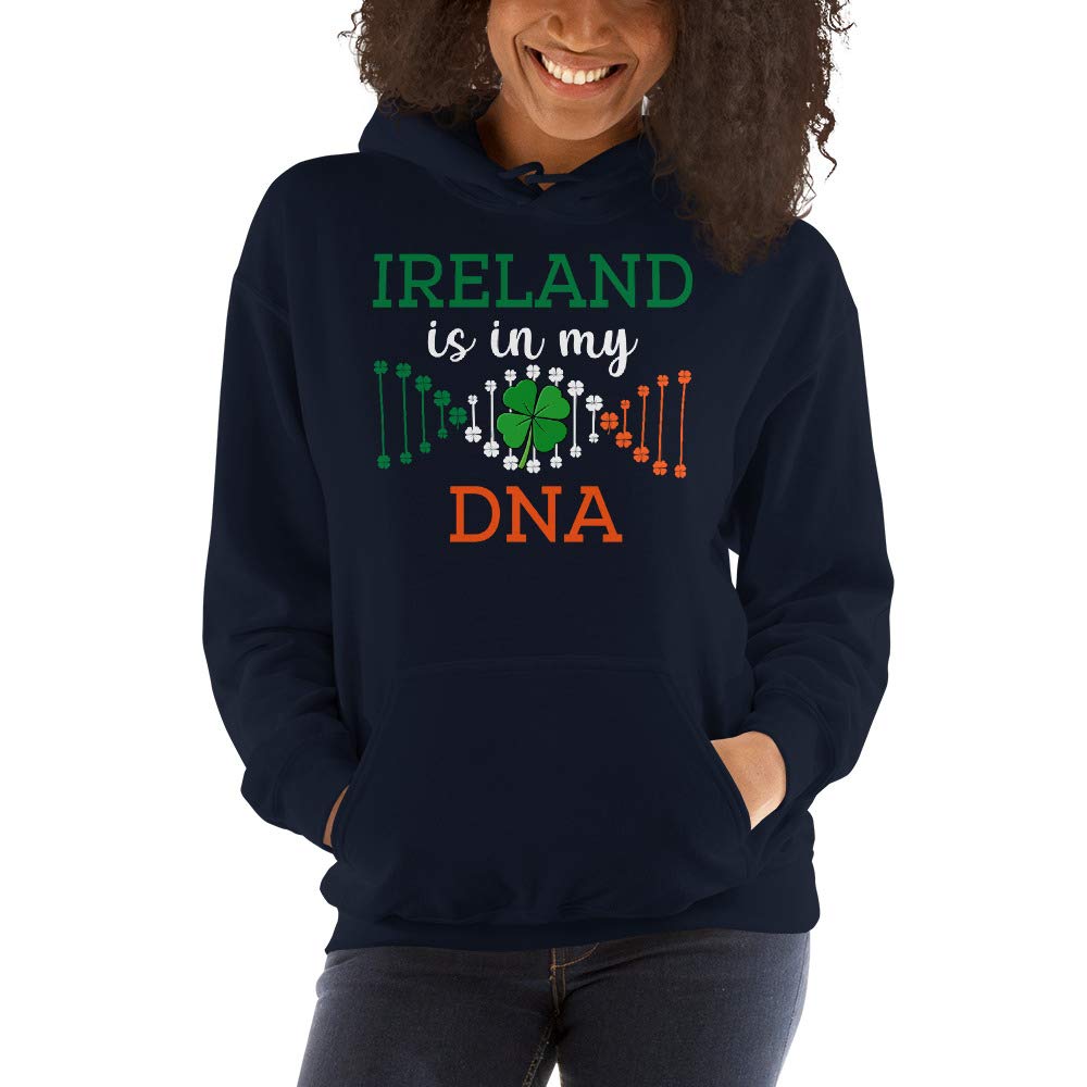 Ireland is in My DNA Irish Flag St Patrick's Day Unisex Hoodie