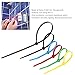 NUOLUX Cable Ties Assorted 400pcs 4.8*150/200/305mm UV Resistant Self-locking Nylon Cable
