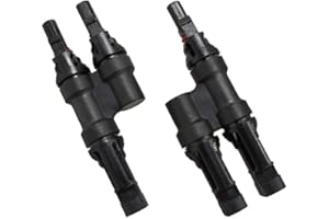 Renogy CNCT-MC4Y Branch Connectors Solar MC4 Connectors Y Connector in Pair MMF+FFM