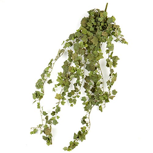 Factory Direct Craft Cascading Green Ivy Bushes for Indoor Decor - 2 Bushes