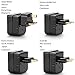 BESTTEN 1875W Step Down (220V to 110V) Voltage Converter Transformer and Travel Plug Adapter for UK/AU/US/EU/Asia, Gfit Pouch Included, Black