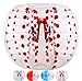 Garybank Bubble Soccer Balls Dia 5' (1.5m) Human Hamster Ball, Bubble Football,Bumper Ball, Zorbing Ball, Knocker Ball, Smash Ball Stress Ball Loopy Ball (Red Dot)