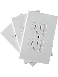 Jambini Self-Closing Outlet Covers - An Alternative To Socket Plugs - 3 pack
