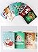YOBEYI DIY Christmas Card with Diamond Painting Drill by Numbers 8Packs Christmas Tree Santa Claus New Year Greeting Card Christmas Stickers Christmas Gifts (C)