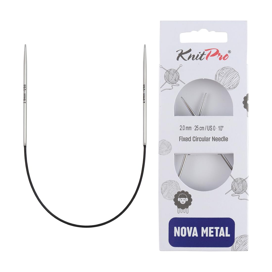 KnitPro Nova Fixed Circular Needles 10" (25cm) | 2.00mm