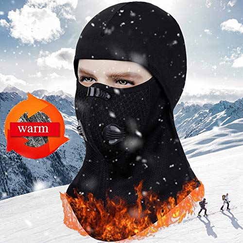 Balaclava-Dustproof & Windproof Masks - for Winter Motorcycle, Ski, Snowboard (Black+Gray)