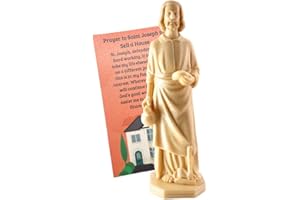 Westmon Works St Joseph Statue for Selling Homes with Instruction Card and House Prayer Complete Set