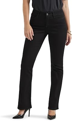 Jeans da Uomo Extreme Motion Dritti a Cono, Nero, 29W x 32L